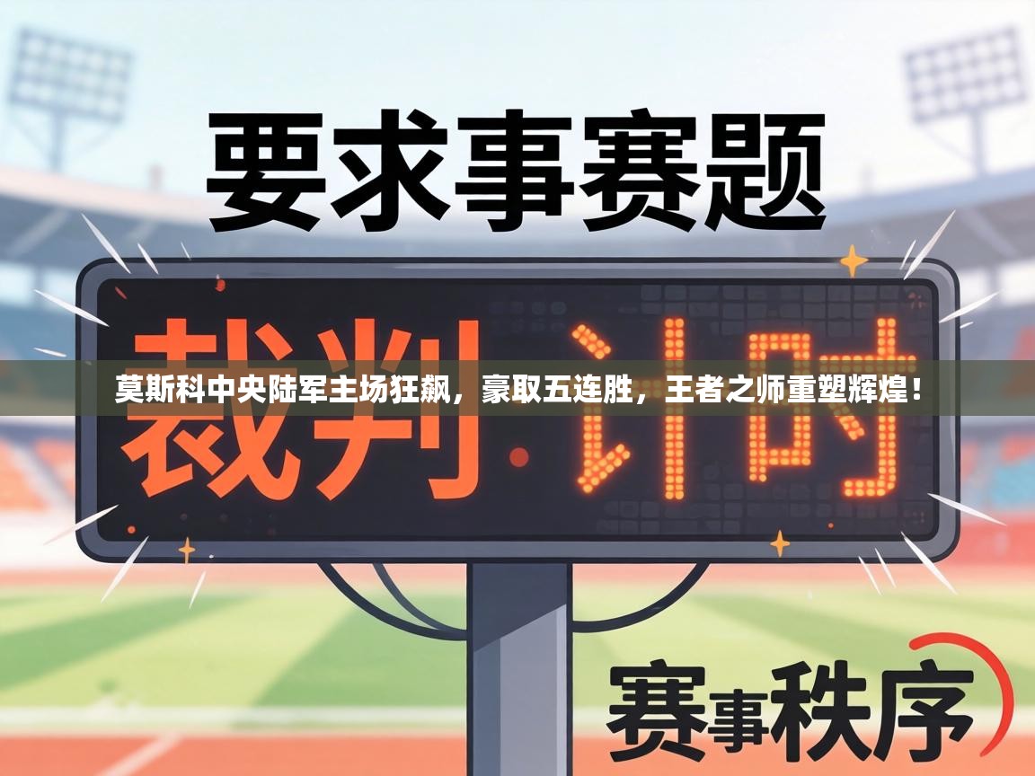 莫斯科中央陆军主场狂飙,豪取五连胜,王者之师重塑辉煌! 第1张