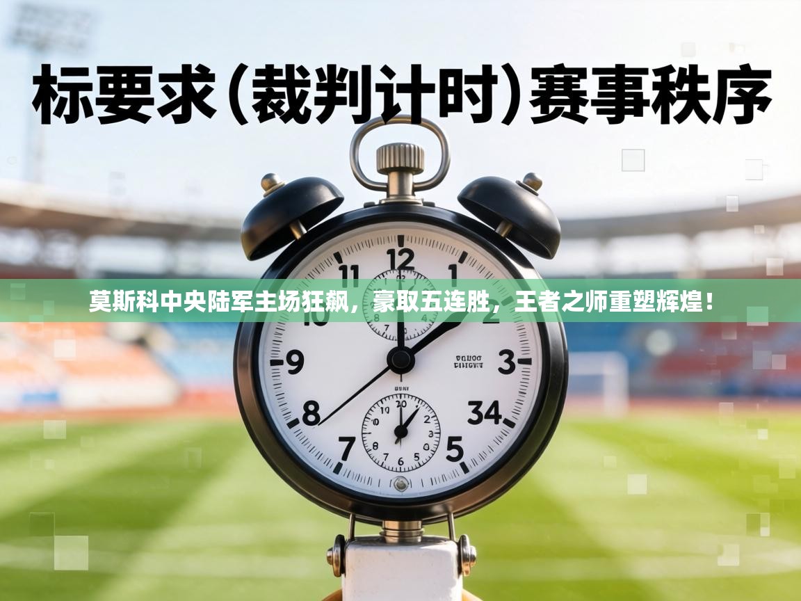 莫斯科中央陆军主场狂飙,豪取五连胜,王者之师重塑辉煌! 第2张